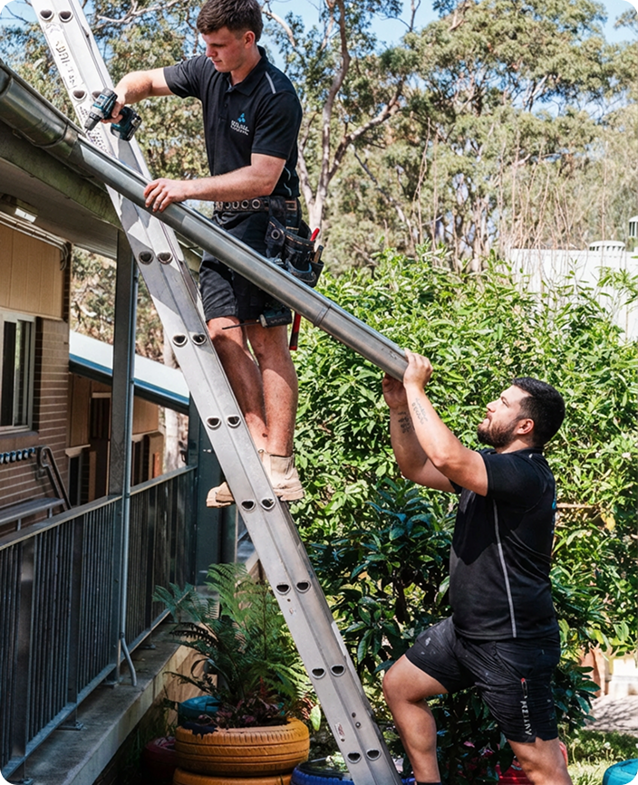 DYLSAL plumber installing new gutters